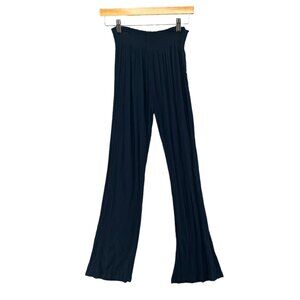MT Moroccan Touch Pants Womens Navy Blue Boho Pleated Smocked Pull On Size M